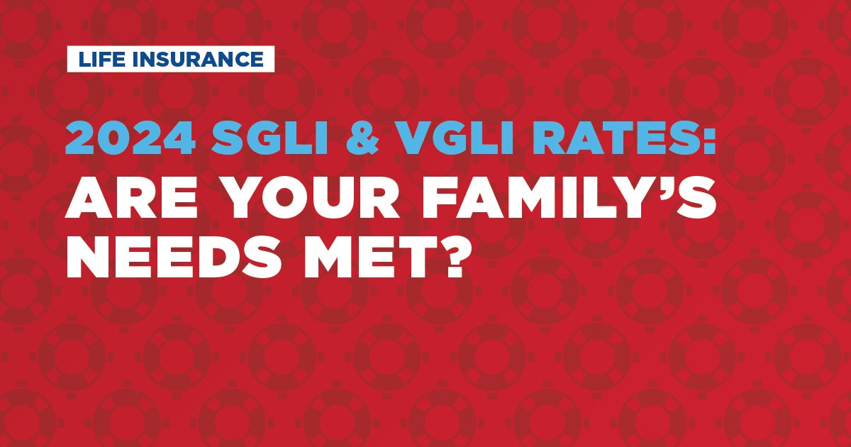 2024 SGLI & VGLI Rates | First Command